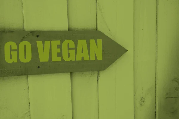Vegan işareti gitmek — Stok fotoğraf
