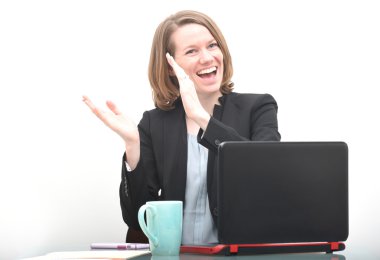 Süre başarı kutlama alkışlar mutlu iş kadını