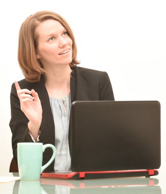 İş kadınının bir fikri var.