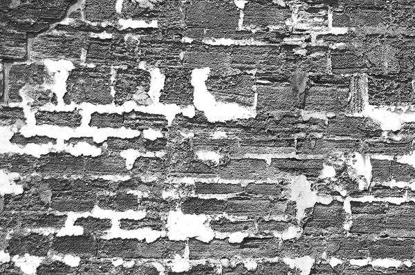 Preto e branco tijolo fundo — Fotografia de Stock