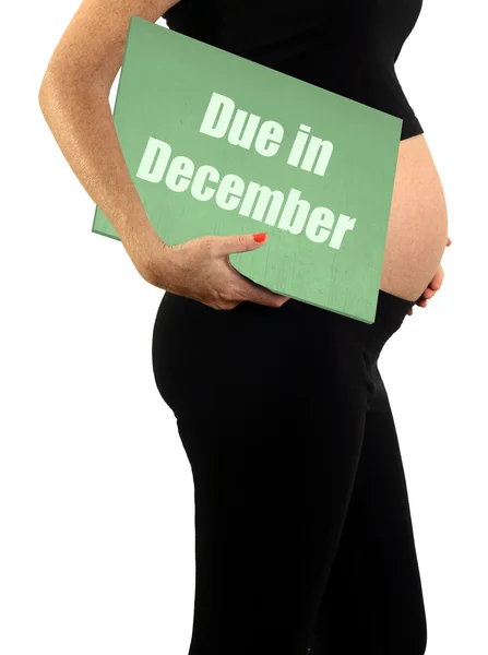 December Due Date — Stock Photo, Image