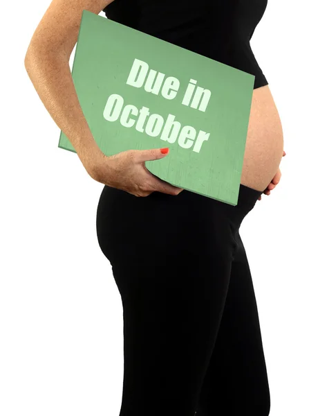 October Due Date — Stock Photo, Image