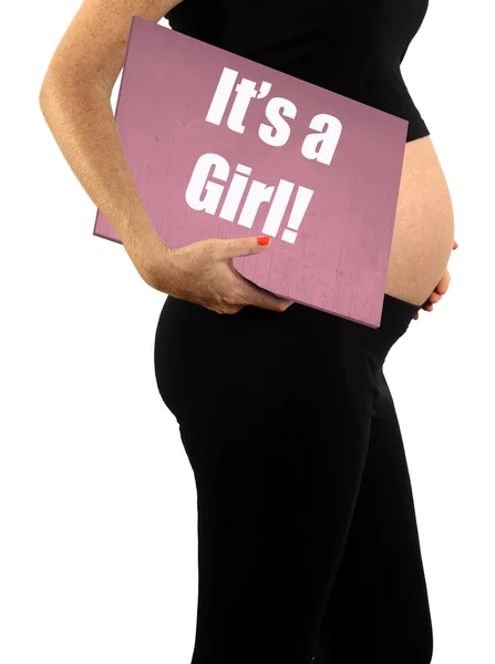 It's a girl pregnancy concept — Stock Photo, Image