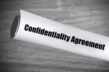 confidentiality agreement clipart