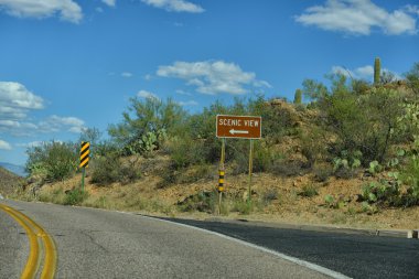 doğal görünümü oturum kapalı yol Arizona