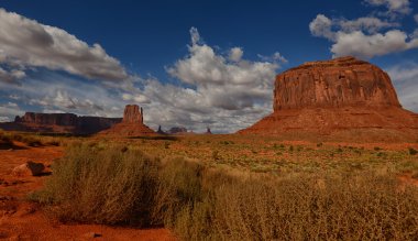 Monument Valley ve eski West ünlü anıtlar