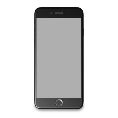 Beyaz bir arka planda akıllı telefon