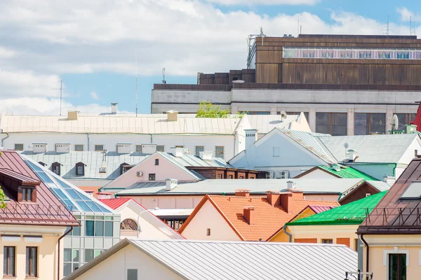 View of the city densely built from above — Stock Photo, Image