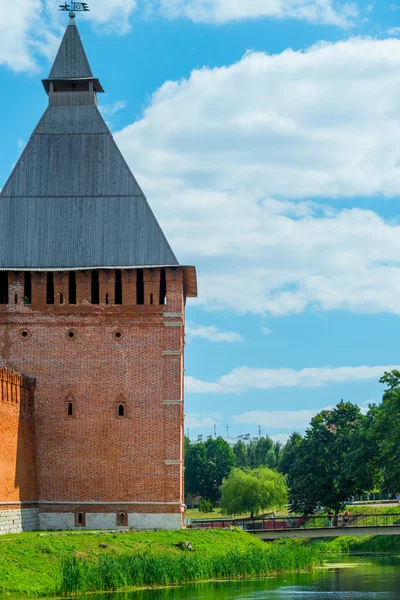 Smolensk, Russia - 23 August 2015. The tower of the Kremlin Smol — Stock Photo, Image