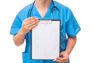 Doktor yakın çekim elinde boş boş