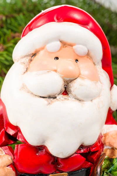 Retrato de un primer plano de cerámica de Santa Claus — Foto de Stock