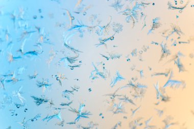 Frost güzel desen oyma cam üzerine boyalı