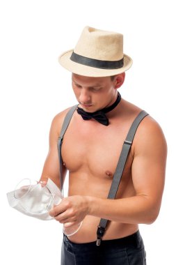 şarap gözlük izole kas garson striptizci Lehçe 