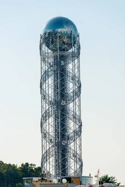 Famosa Torre Del Alfabeto Terraplén Batumi Hito Georgia — Foto de Stock