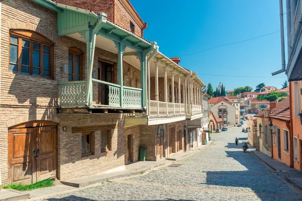 Los Callejones Del Casco Antiguo Viejo Signakhi Kakheti Georgia —  Fotos de Stock