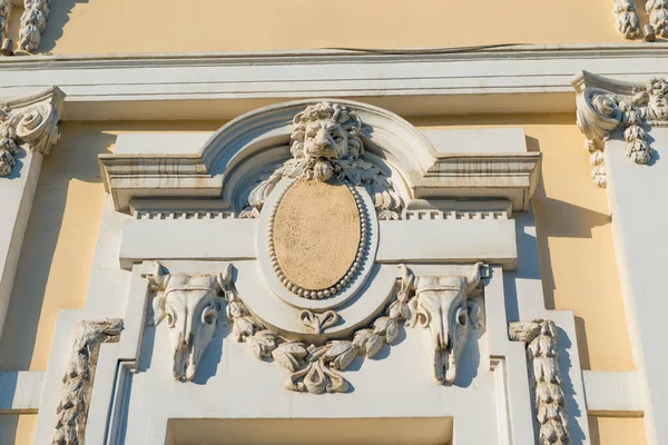 Bas Relief Form Muzzle Lion Window Old Building — Stock Photo, Image