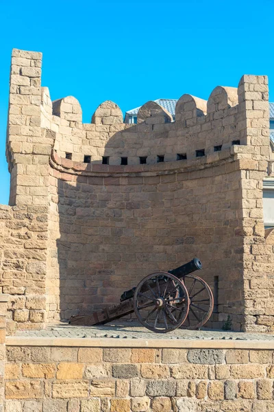 Cast Iron Cannon Tower Icheri Sheher Fortress — Stock Photo, Image