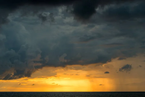 Beautiful Orange Sunset Sea Landscape — Stock Photo, Image