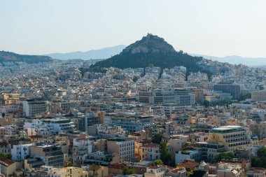 Yunanistan 'daki Akropolis' ten Atina kenti manzarası