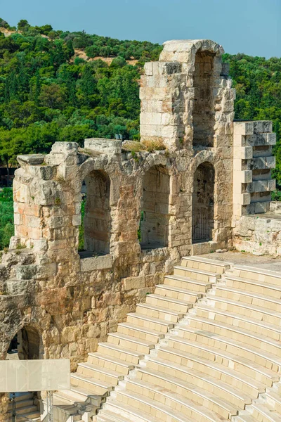 Antiguo Odeón Herodes Atticus Atenas Grecia Colina Acrópolis —  Fotos de Stock