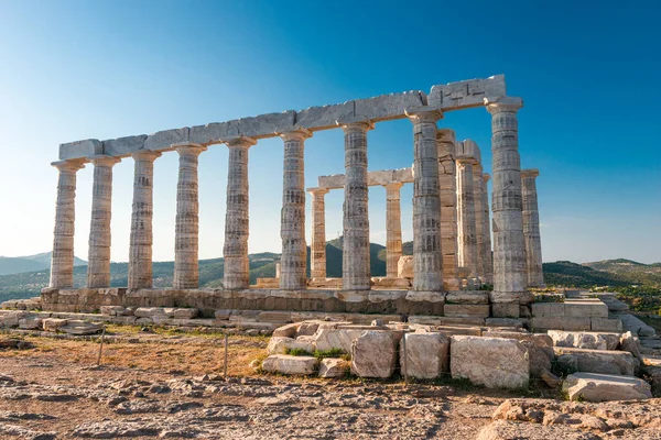 Temple Poseidon Cape Sounion Attica Greece — Stock Photo, Image