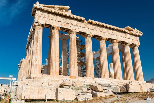 Храм Парфенона Акрополе Афинах Греция — стоковое фото