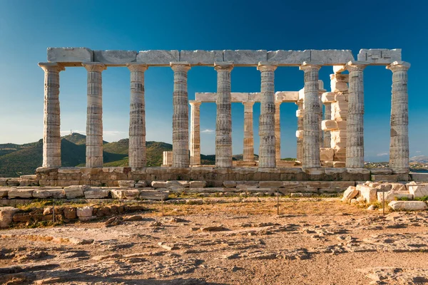 Temple Poseidon Cape Sounion Attica Greece — Stock Photo, Image