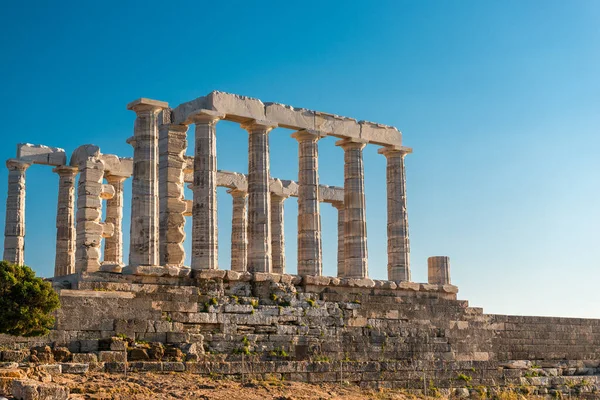 Cape Sounion Attica Yunanistan 'daki Poseidon Tapınağı