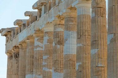 Atina, Yunanistan 'daki Akropolis' teki Parthenon tapınağı