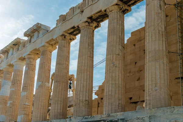 Parthenon Tempel Acropolis Athene Griekenland — Stockfoto