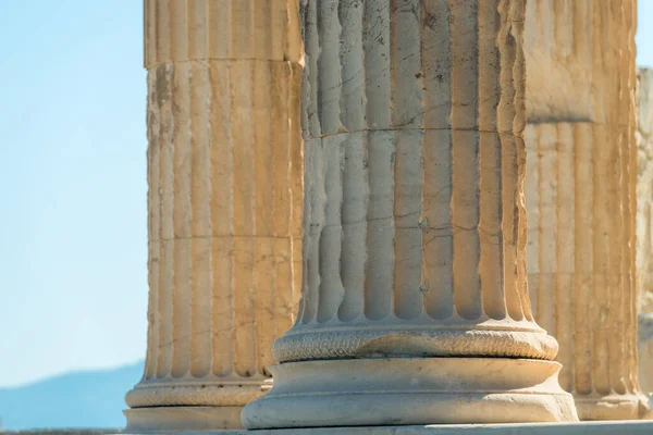 Karyatides Świątynia Erechtheion Akropol Atenach Grecja — Zdjęcie stockowe