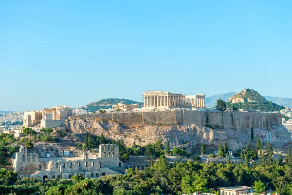 希腊雅典雅典卫城和帕台农神庙 — 图库照片
