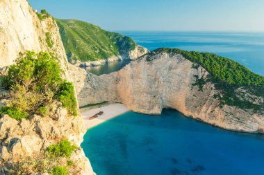 Navagio Plajı - Gemi enkazı Plajı, Zakynthos Adası, Yunanistan