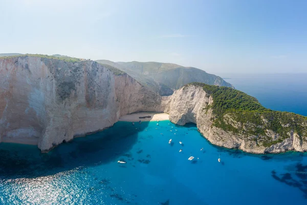 Stranden Navagio Shipwreck Beach Zakynthos Island Grekland — Stockfoto