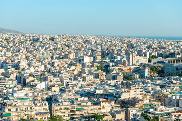 Athens city panorama seen from the Acropolis in Greece