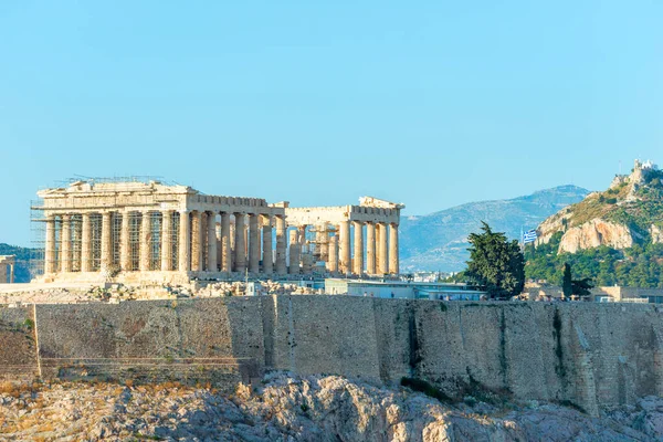 Akropolis Met Parthenon Tempel Athene Griekenland — Stockfoto