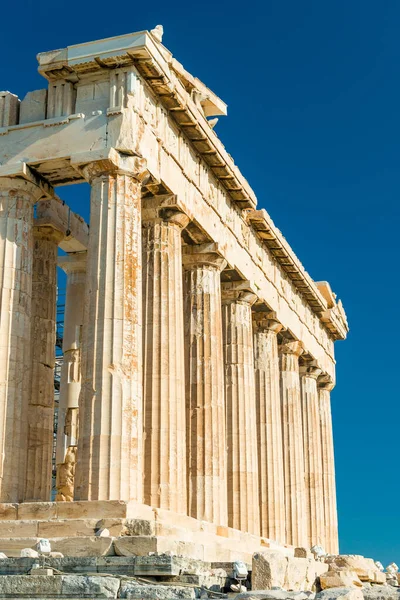 Świątynia Partenon Akropolu Ateny Grecja — Zdjęcie stockowe