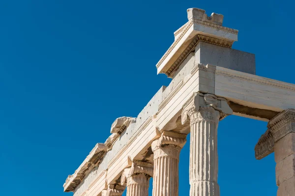 Caryatides Erechtheion Tempel Acropolis Athene Griekenland — Stockfoto