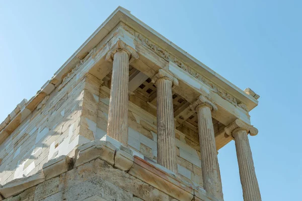 希腊雅典Erechtheion神庙Acropolis的Caryatides — 图库照片