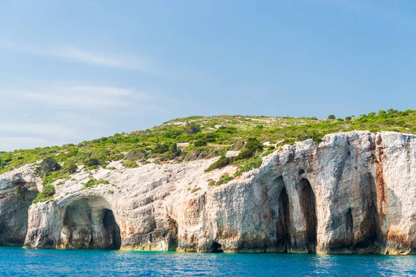 Famous Blue Caves Zakynthos Island Greece — Stock Photo, Image