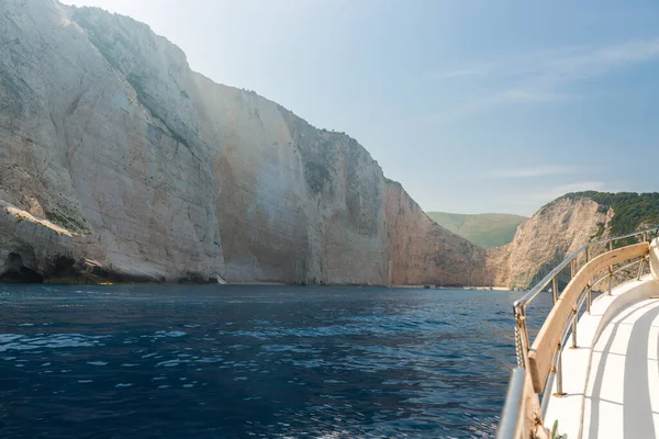Navagio Plajı - Deniz manzaralı Batık Plaj, Zakynthos Adası, Yunanistan 