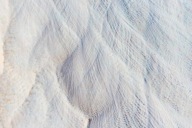 Pamukkale closeup yataklarında beyaz kireç