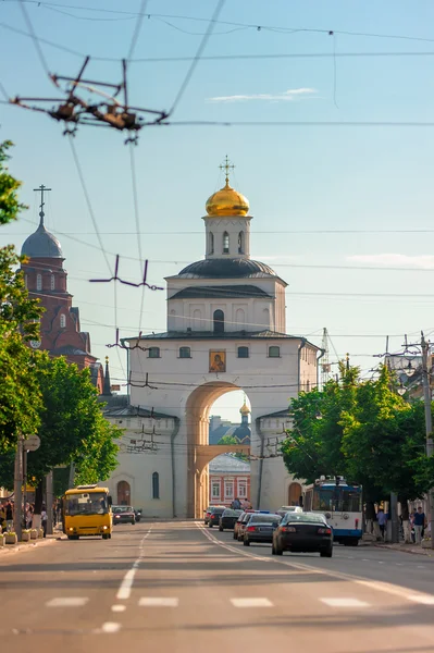 Paisaje urbano con vistas a la principal atracción turística de Vladi Imagen de stock