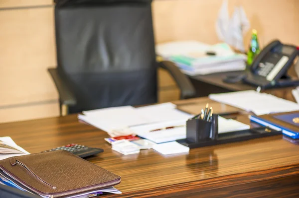 Direttore dello spazio di lavoro vuoto di un'impresa — Foto Stock