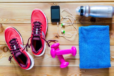 Spor zemin nesneler üzerinde fotoğraf