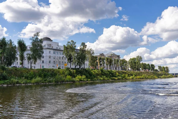 Twer Region Tver Spaziergang Entlang Der Wolga Stepan Razin Embankment — Stockfoto