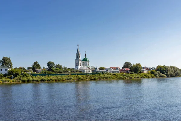 Tver Church Great Martyr Catherine Catherine Monastery View River Beautiful — Stock Photo, Image
