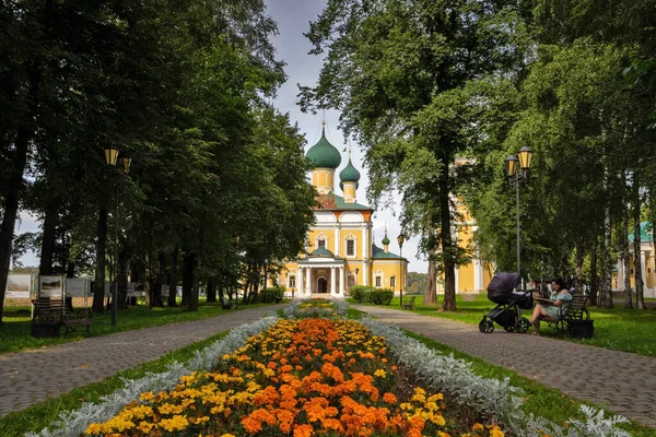 Uglich Região Yaroslavl Uglich Kremlin Catedral Transfiguração Spaso Preobrazhensky Belfry — Fotografia de Stock