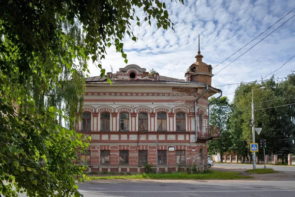 Uglich Regione Jaroslavl Casa Vinogradov Monumento Urbanistica Architettura Xix Secolo — Foto Stock