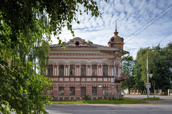 Uglichi Jaroslavská Oblast Vinogradov House Památník Urbanismu Architektury Století Letní — Stock fotografie